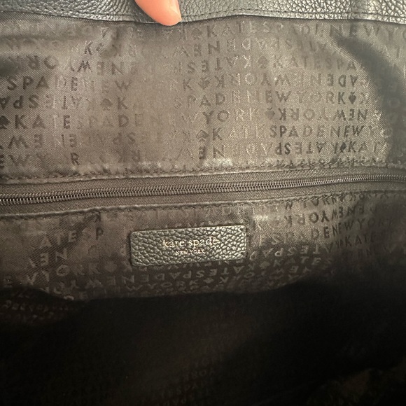 KATE SPADE | black pebble leather tote GUC! RETIRED! - Picture 11 of 11